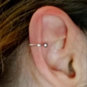 Silver plated dainty ear cuff statement earring hand crafted